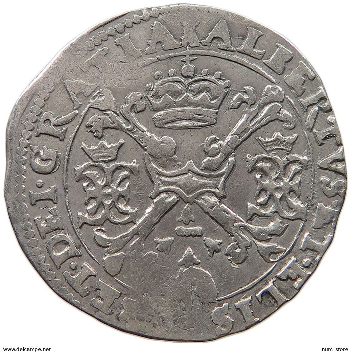 SPANISH NETHERLANDS 1/4 PATAGON  Albert & Isabella (1598-1621) #t118 1097 - Spaanse Nederlanden