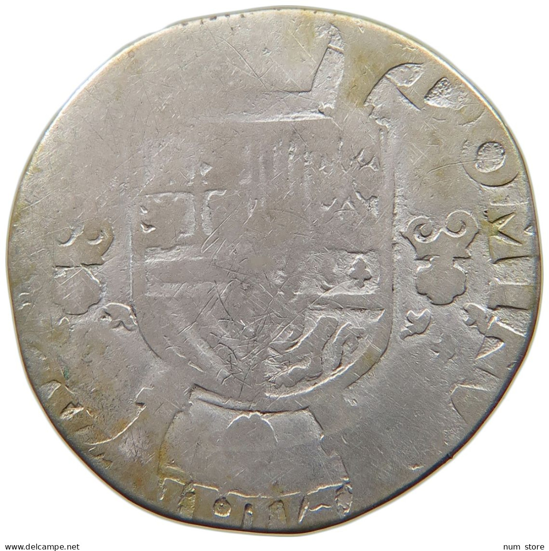 SPANISH NETHERLANDS 1/10 PHILIPSDAALDER  FELIPE II. 1556-1598 #t154 0443 - Países Bajos Españoles