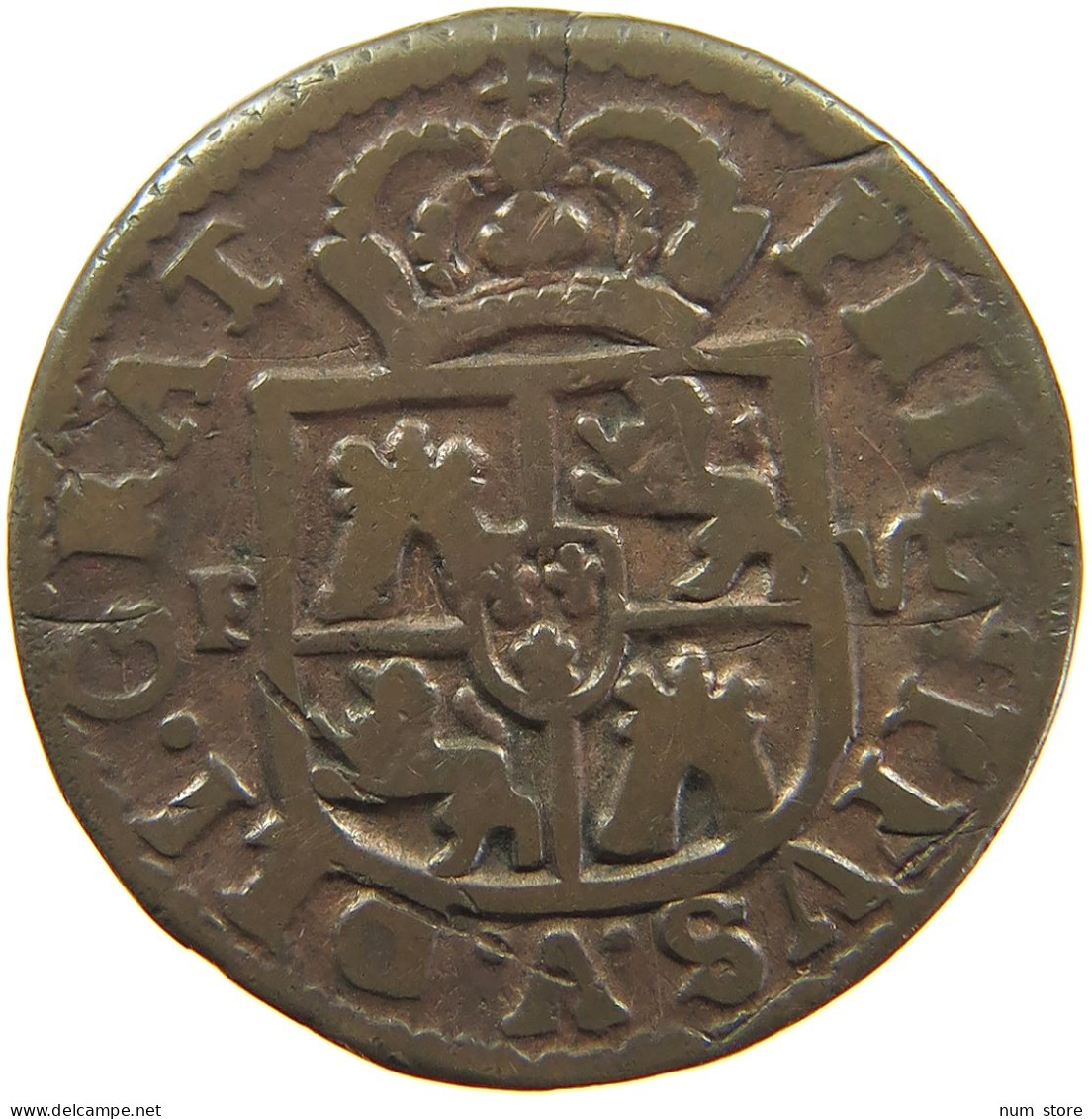 SPAIN VALENCIA SEISENO 1711 Felipe V. (1700-1746) #t015 0581 - Sets Sin Usar &  Sets De Prueba