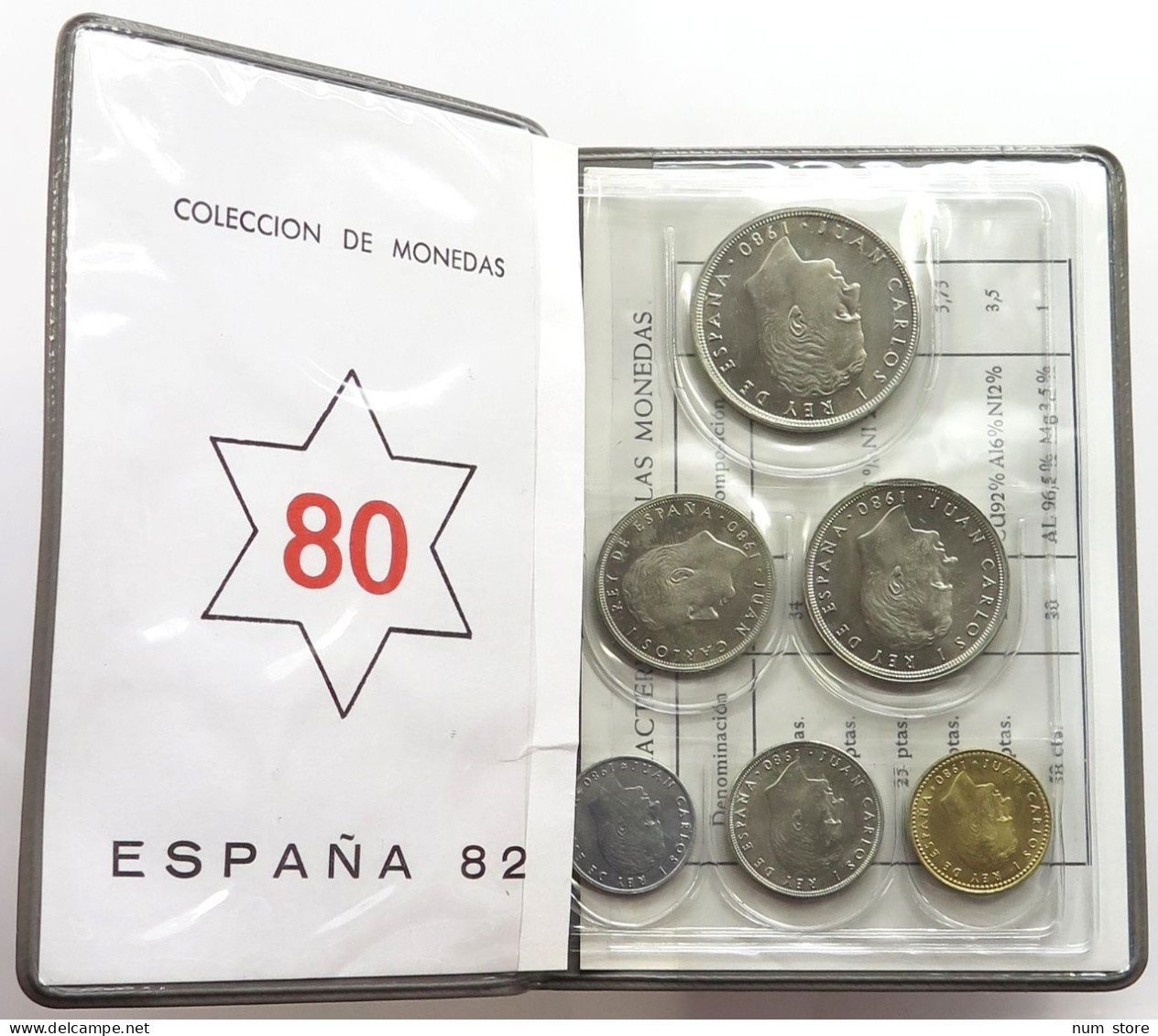 SPAIN SET 1980  #bs01 0067 - Münz- Und Jahressets