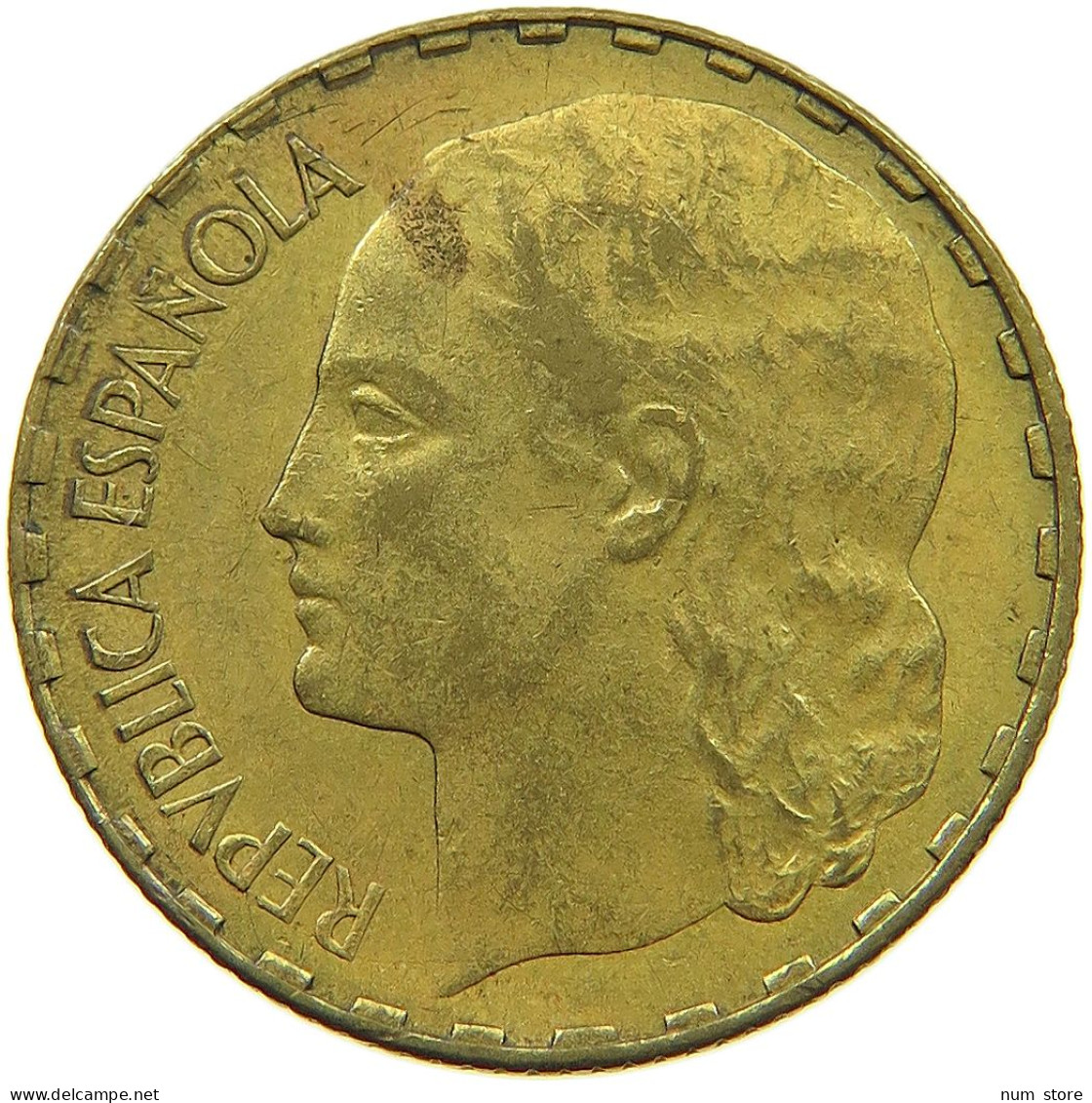 SPAIN PESETA 1937  #t113 0017 - 1 Peseta