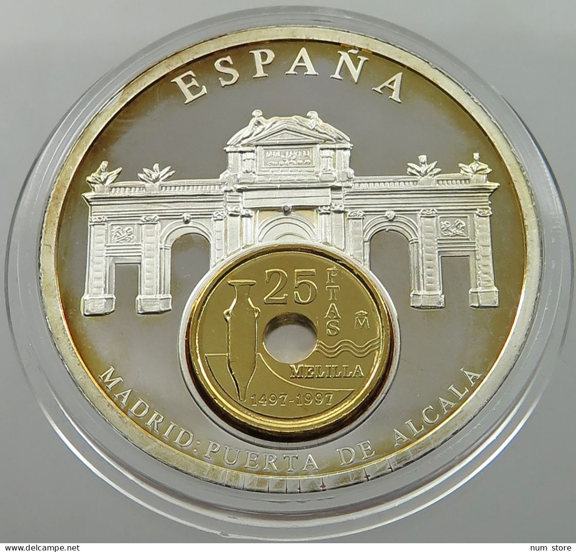 SPAIN MEDAL  EUROPEAN CURRENCY #sm08 0485 - Autres & Non Classés