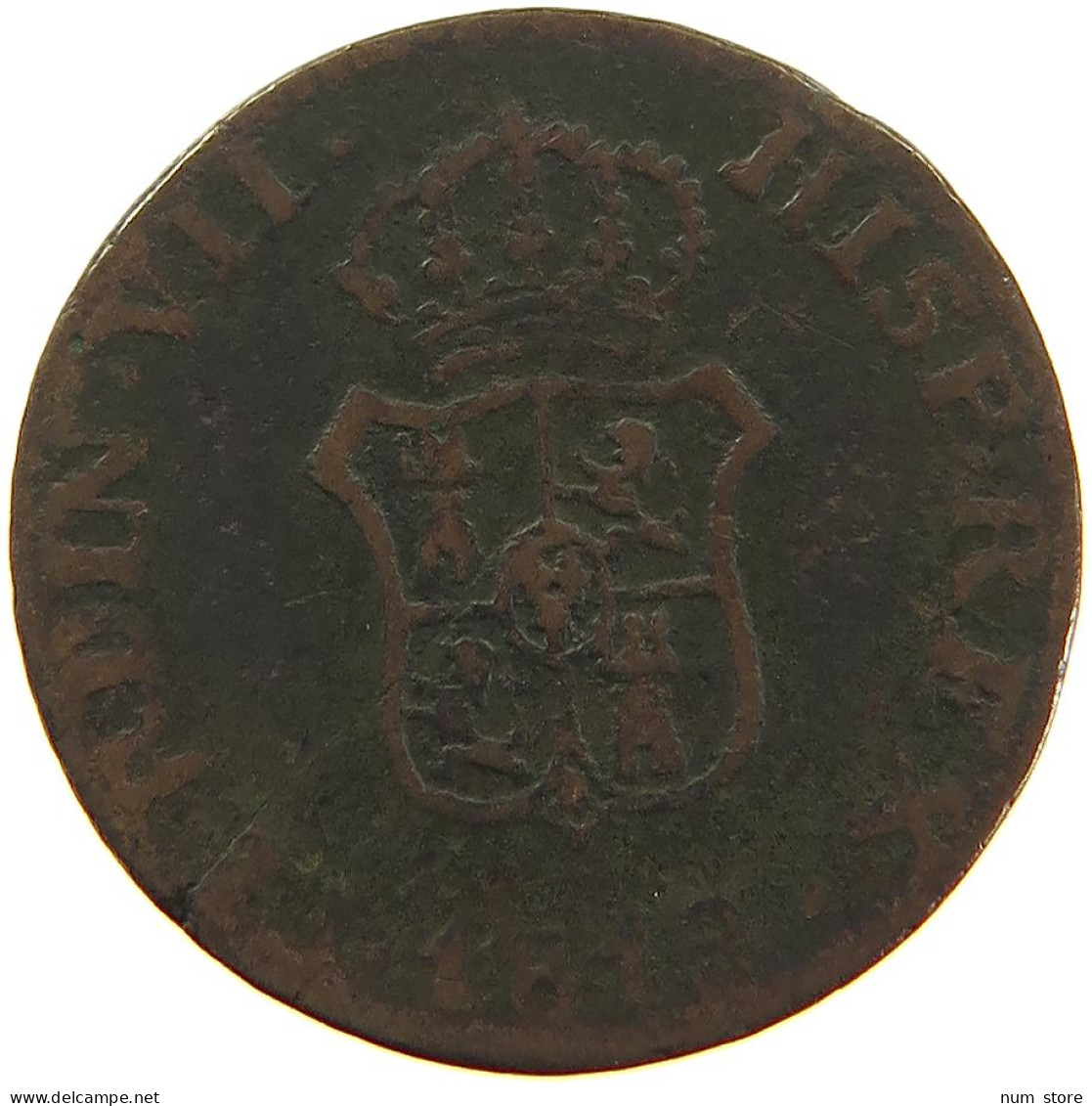 SPAIN CATALONIA OCHAVO 1813 FERNANDO VII. (1808-1833) #t015 0547 - Münzen Der Provinzen