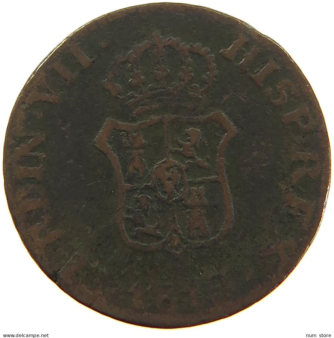 SPAIN CATALONIA OCHAVO 1813 FERNANDO VII. (1808-1833) #t015 0547 - Monedas Provinciales