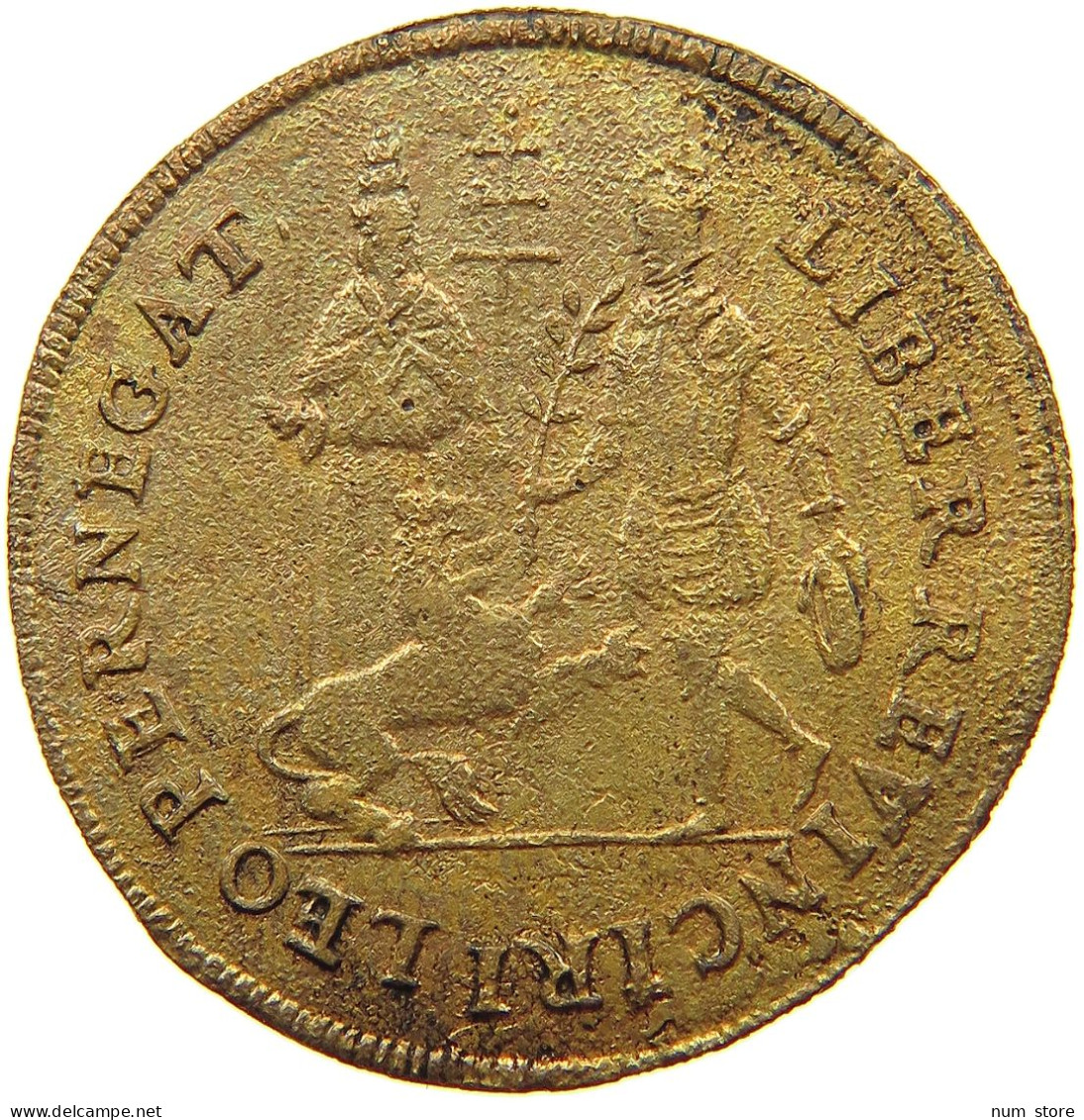 SPANISH NETHERLANDS RECHENPFENNIG AROUND 1580 FELIPE II. #t149 0375 - 1556-1713 Pays-Bas Espagols