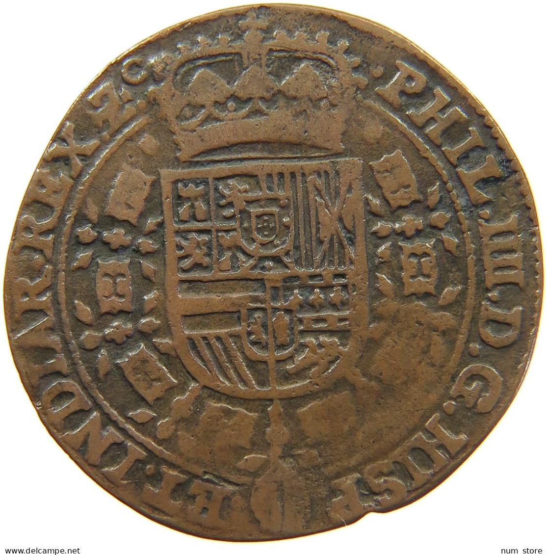 SPANISH NETHERLANDS RECHENPFENNIG 1648  #c033 0261 - 1556-1713 Spanische Niederlande