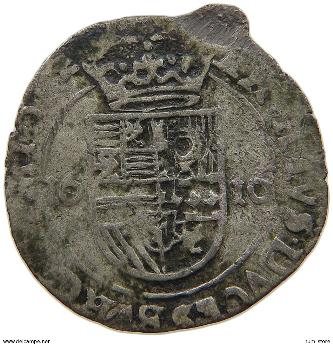 SPANISH NETHERLANDS PATARD 1616 Albert & Isabella (1598-1621) #t137 0333 - 1556-1713 Paesi Bassi Spagnoli