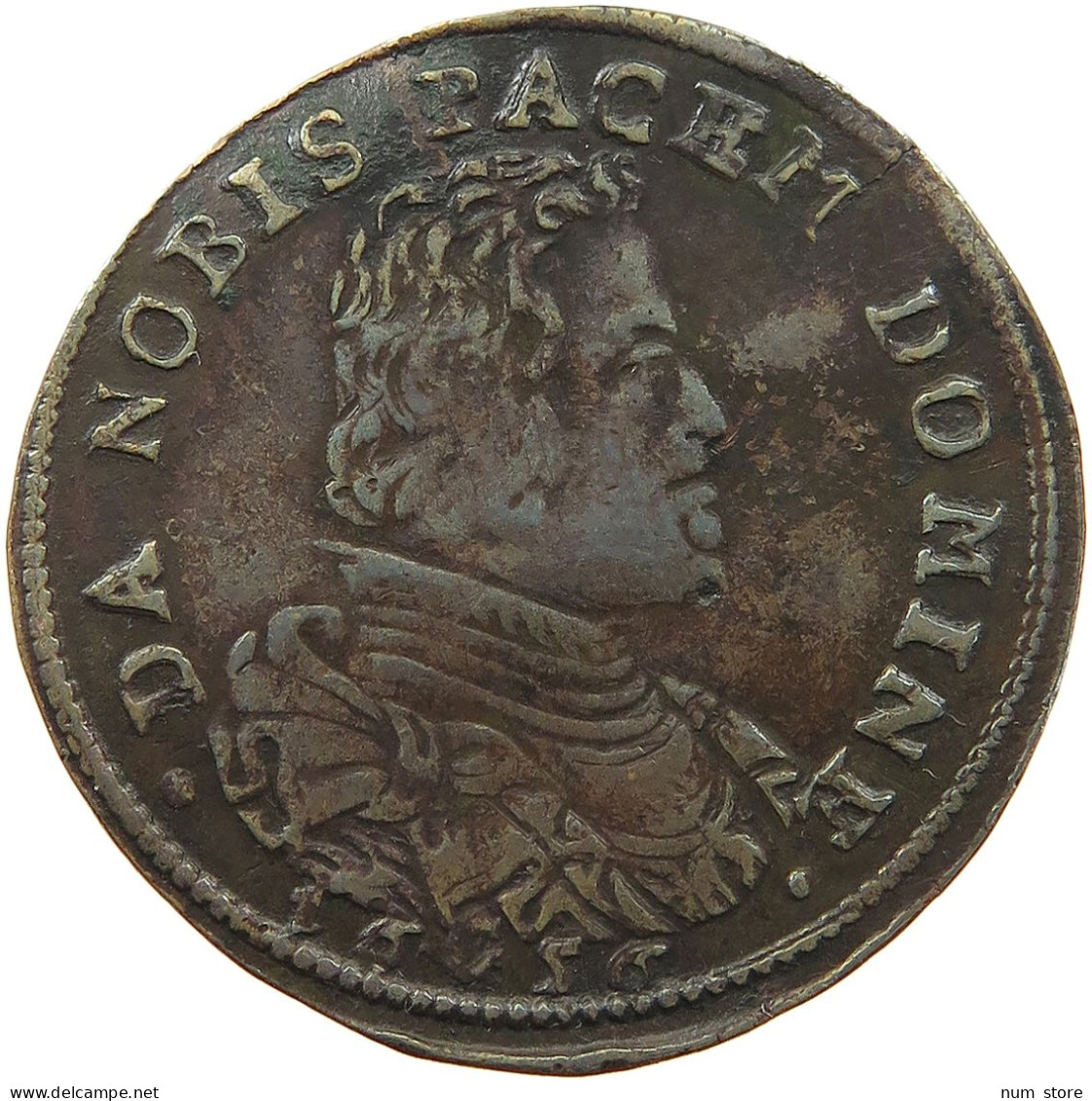 SPANISH NETHERLANDS RECHENPFENNIG 1656 FELIPE IV. 1621-1665 #t099 0461 - 1556-1713 Spanish Netherlands