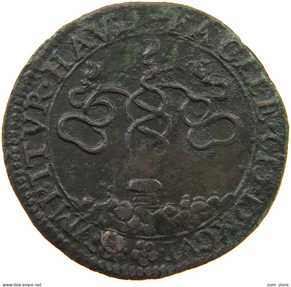 SPANISH NETHERLANDS RECHENPFENNIG 1596  #t099 0415 - 1556-1713 Pays-Bas Espagols