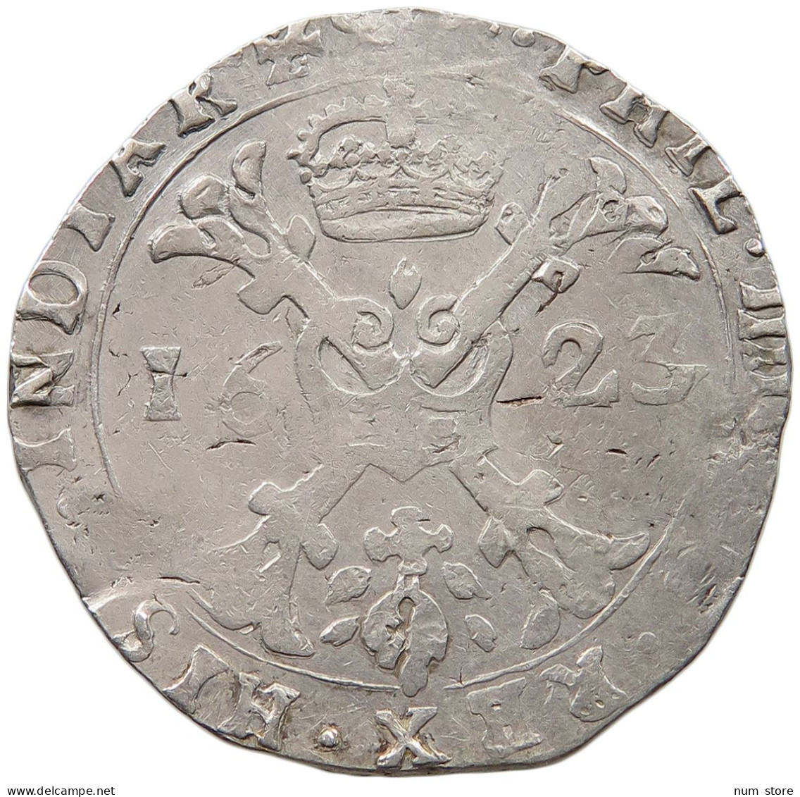 SPANISH NETHERLANDS PATAGON 1623 Albert & Isabella (1598-1621) #t118 1037 - 1556-1713 Paesi Bassi Spagnoli