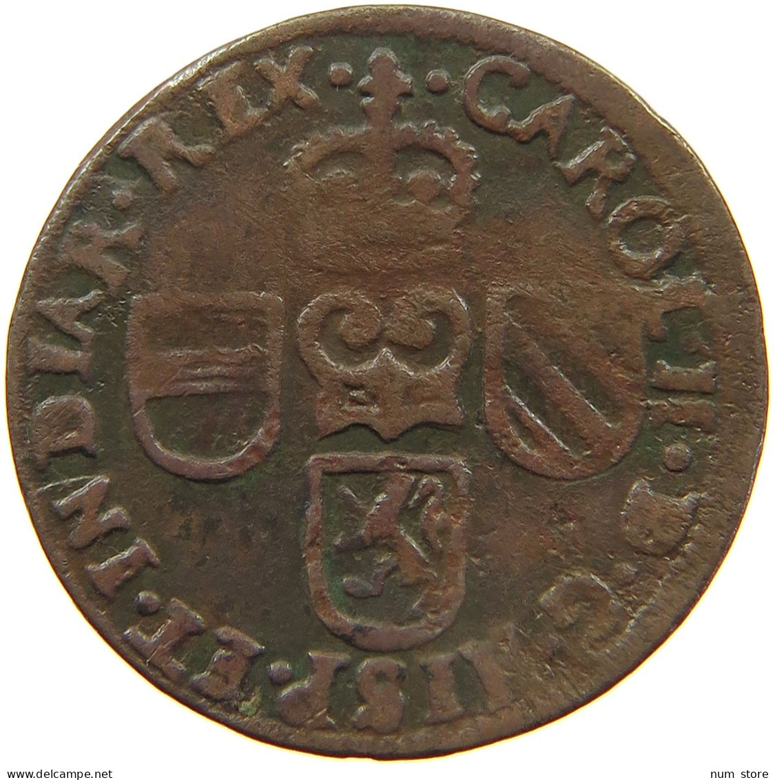 SPANISH NETHERLANDS OORD 1693 CARLOS II (1665-1700) #t137 0233 - 1556-1713 Países Bajos Españoles