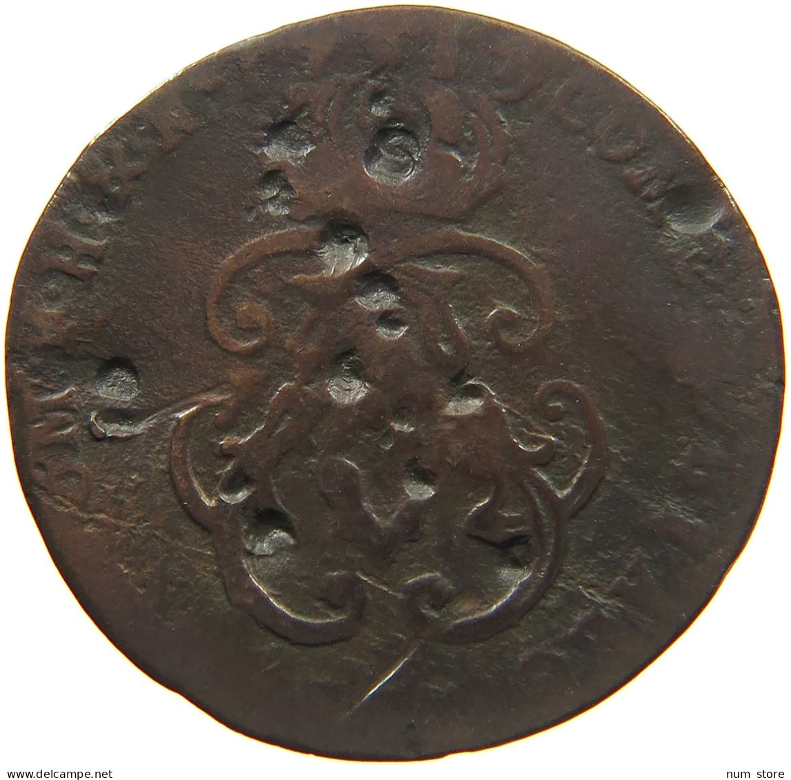 SPANISH NETHERLANDS NAMUR LIARD 1713 Maximilian Emanuel Von Bayern 1711-1714 #c024 0467 - 1556-1713 Spanische Niederlande