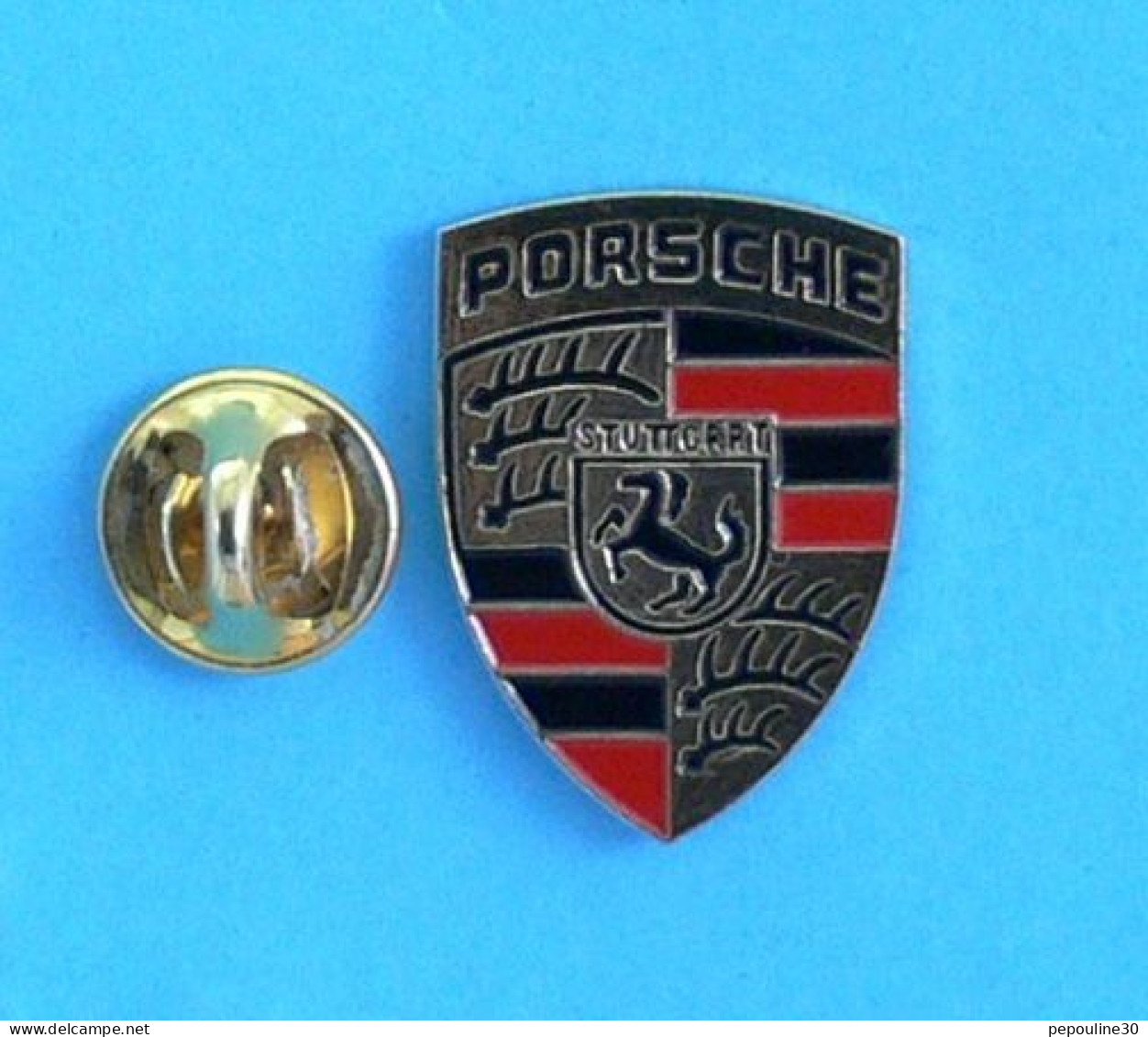 1 PIN'S //   ** LOGO / PORSCHE / STUTTGART ** - Porsche