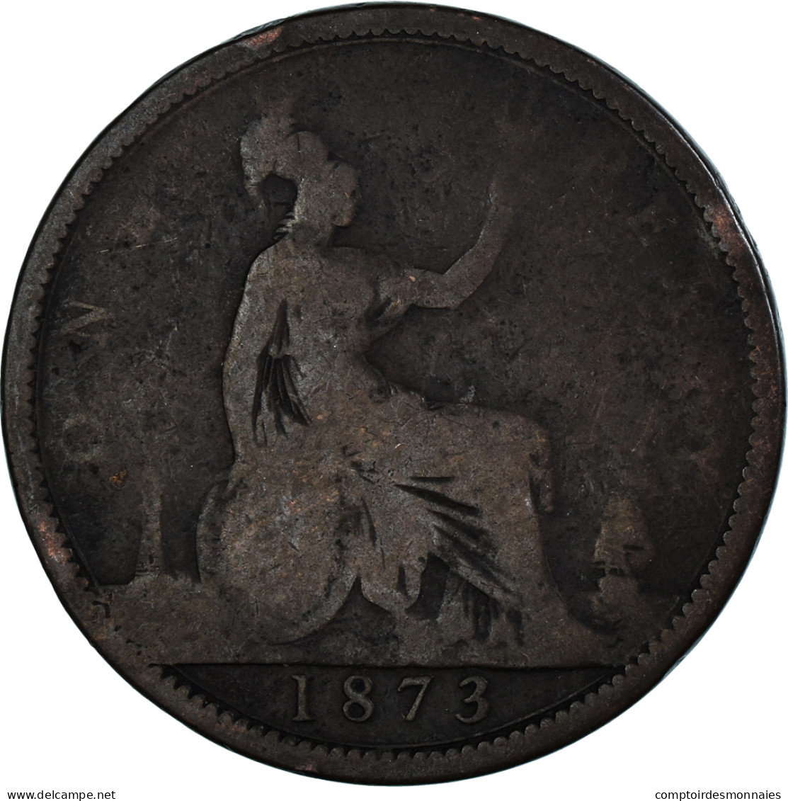 Monnaie, Grande-Bretagne, Penny, 1873 - D. 1 Penny