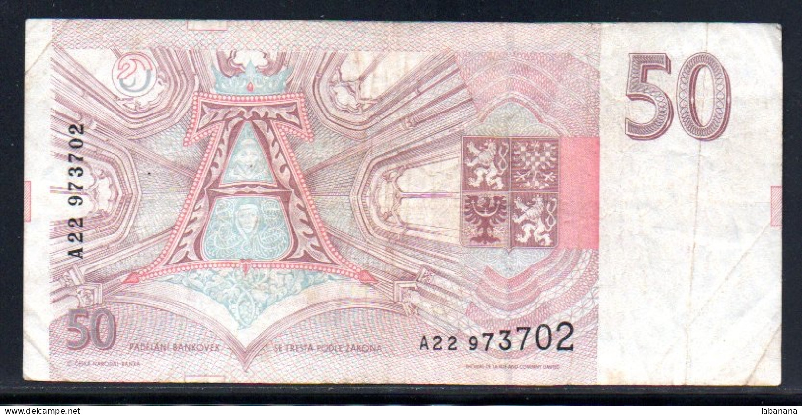 659-Tchéquie 50 Korun 1993 A22 - Czech Republic