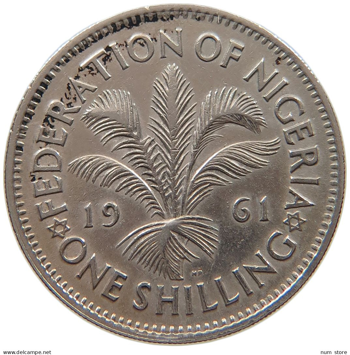 NIGERIA SHILLING 1961 Elizabeth II. (1952-2022) #c018 0393 - Nigeria