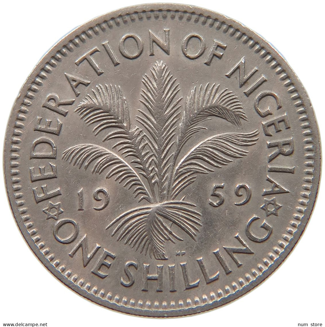 NIGERIA SHILLING 1959 Elizabeth II. (1952-2022) #c010 0237 - Nigeria