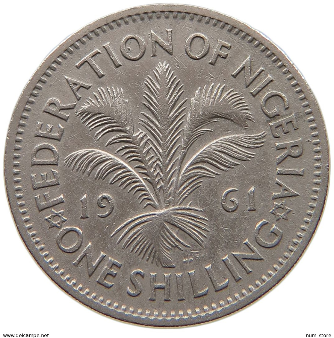 NIGERIA SHILLING 1961 Elizabeth II. (1952-2022) #a080 0175 - Nigeria