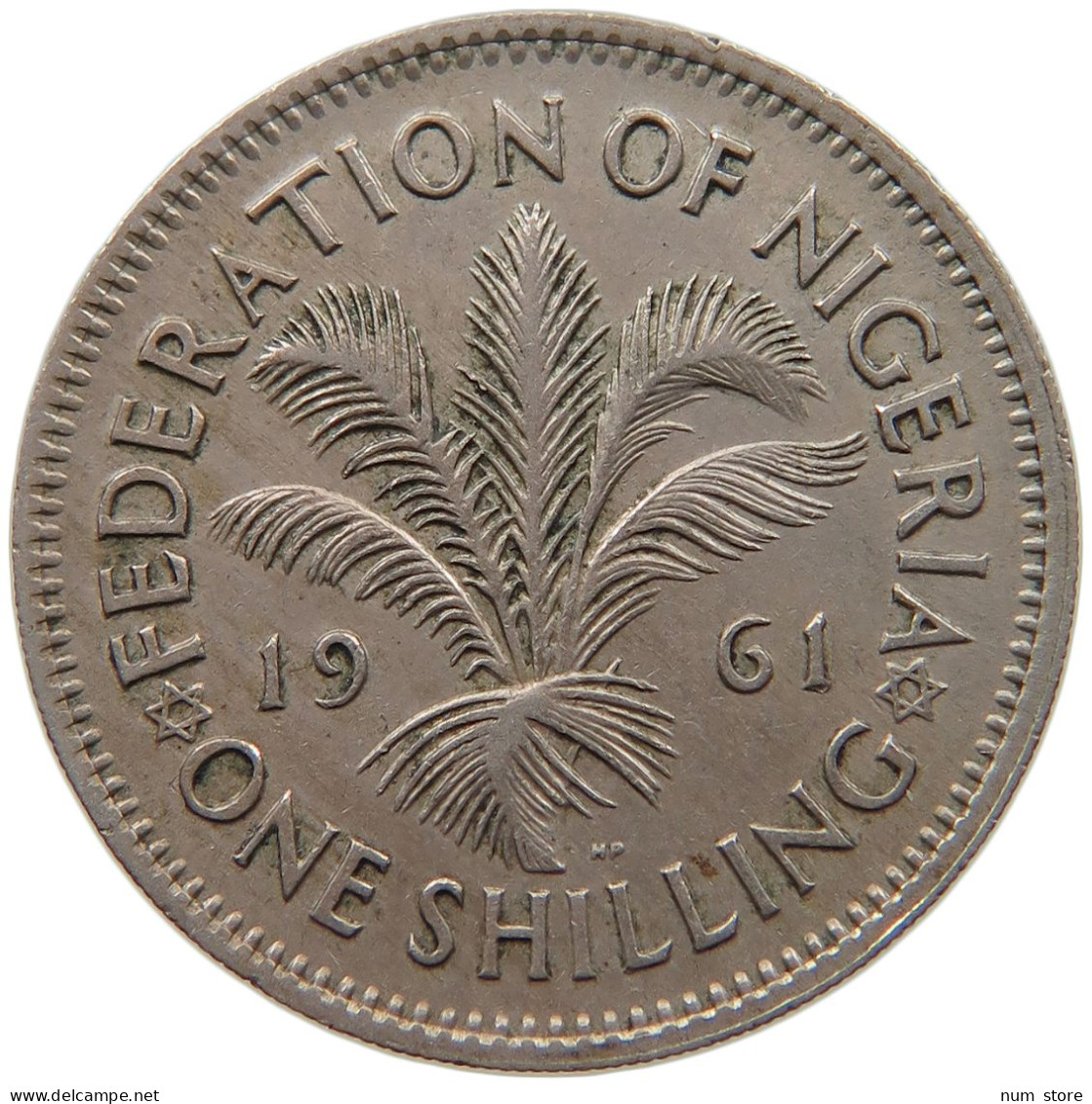 NIGERIA SHILLING 1961 Elizabeth II. (1952-2022) #c010 0235 - Nigeria