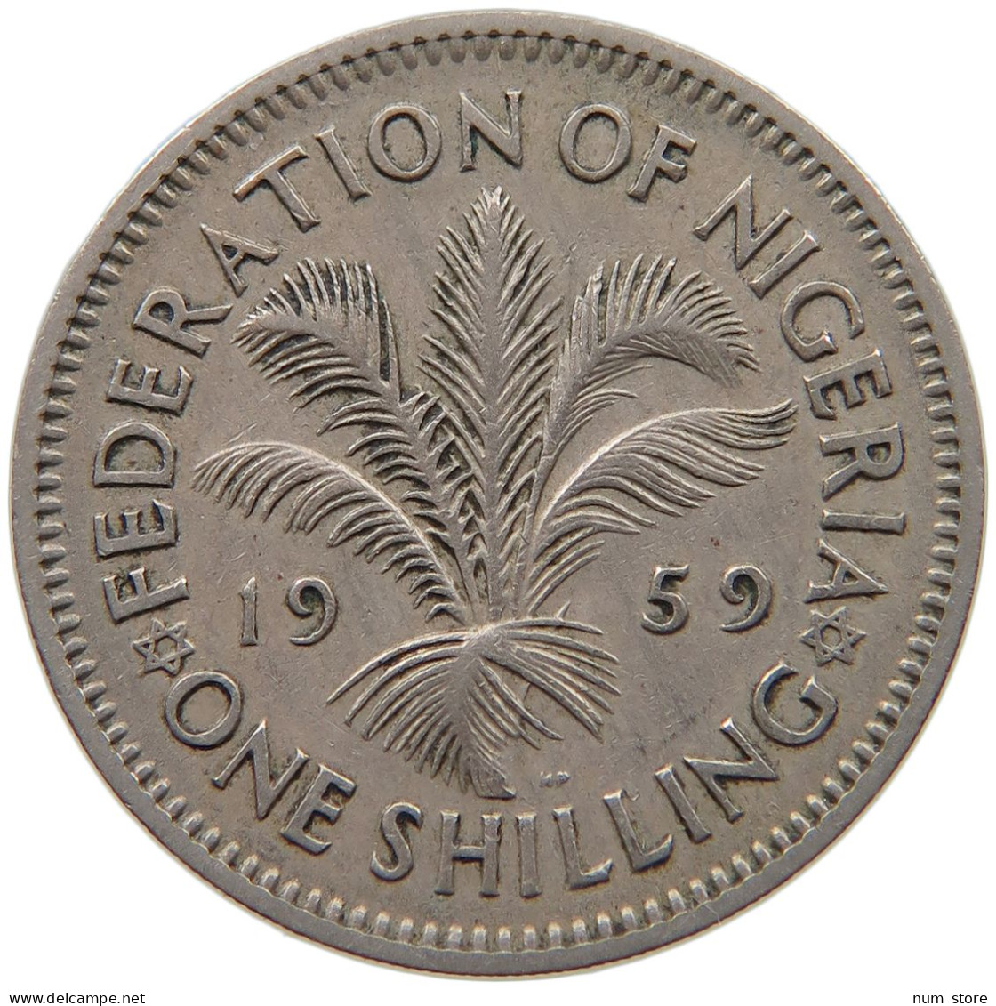 NIGERIA SHILLING 1959 Elizabeth II. (1952-2022) #c010 0231 - Nigeria