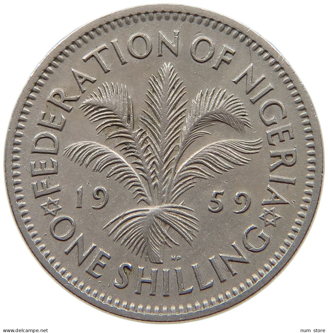 NIGERIA SHILLING 1959 Elizabeth II. (1952-2022) #a018 0297 - Nigeria