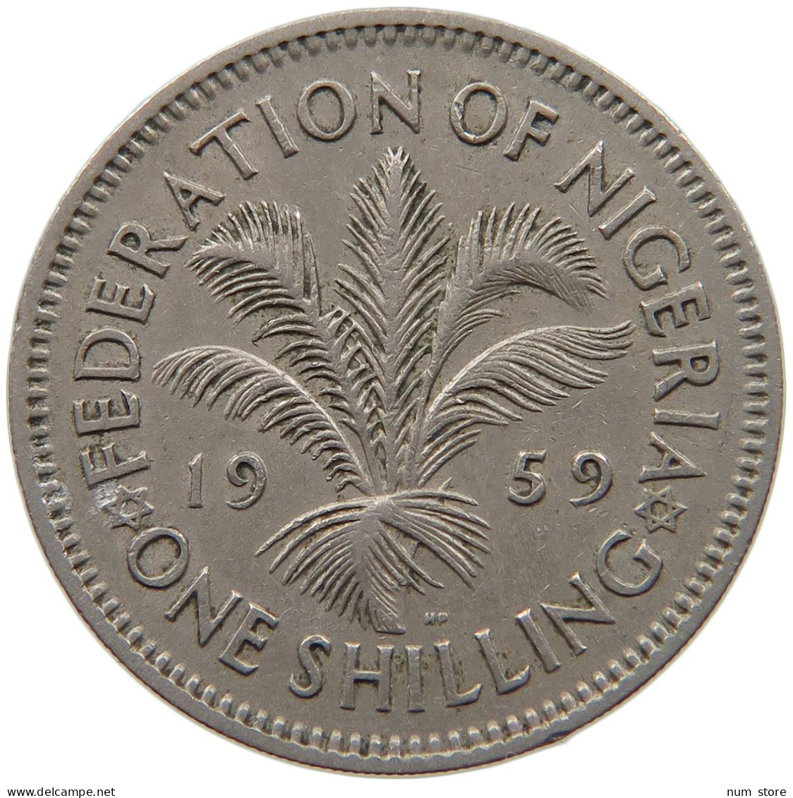 NIGERIA SHILLING 1959 Elizabeth II. (1952-2022) #c010 0227 - Nigeria