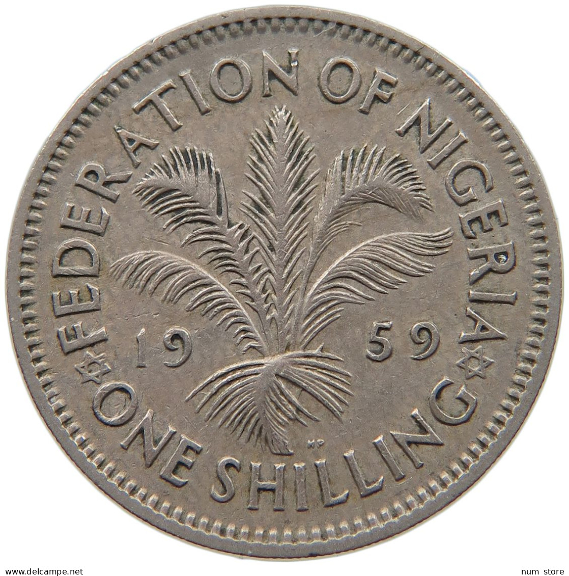 NIGERIA SHILLING 1959 Elizabeth II. (1952-2022) #c010 0223 - Nigeria