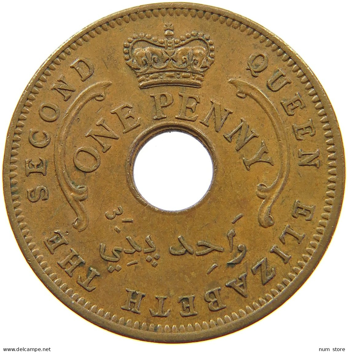 NIGERIA PENNY 1959 Elizabeth II. (1952-2022) #s022 0123 - Nigeria