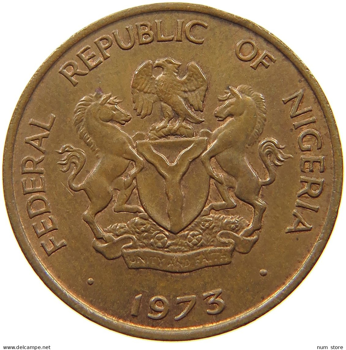 NIGERIA KOBO 1973  #a095 0225 - Nigeria