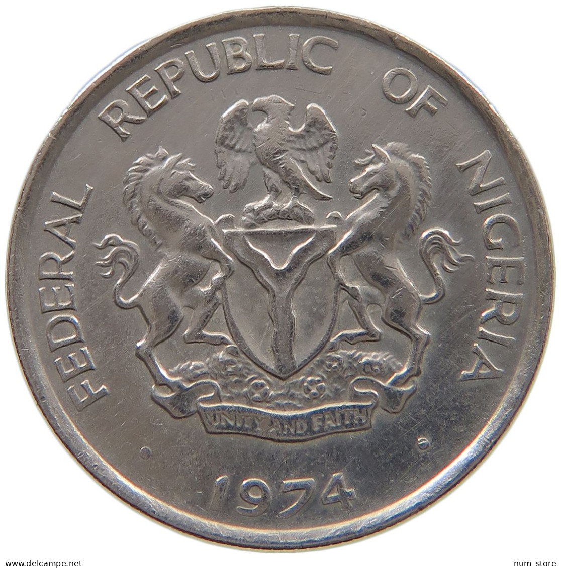 NIGERIA 5 KOBO 1974  #a080 0411 - Nigeria