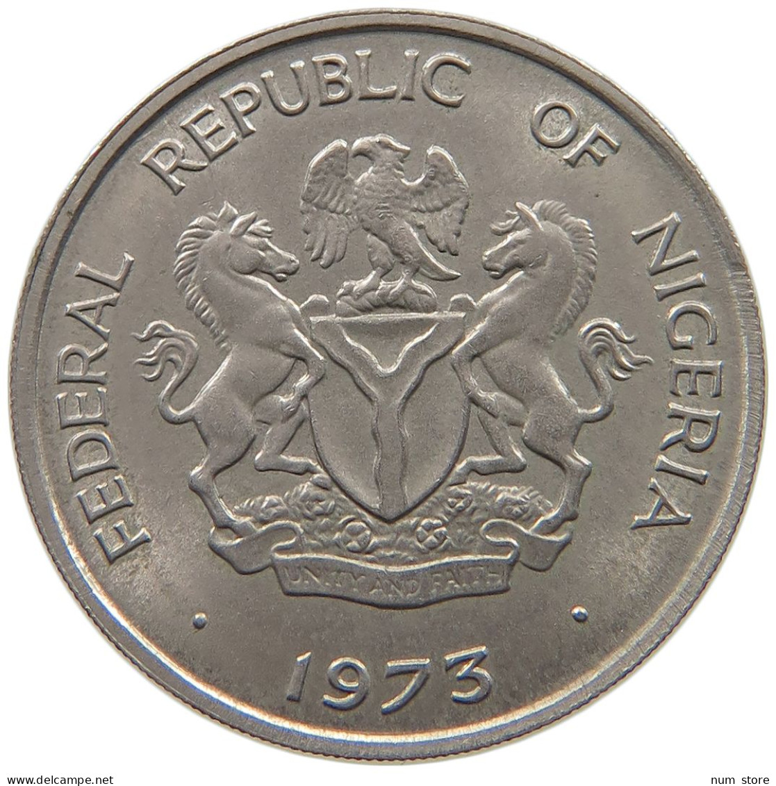 NIGERIA 10 KOBO 1973  #a080 0167 - Nigeria