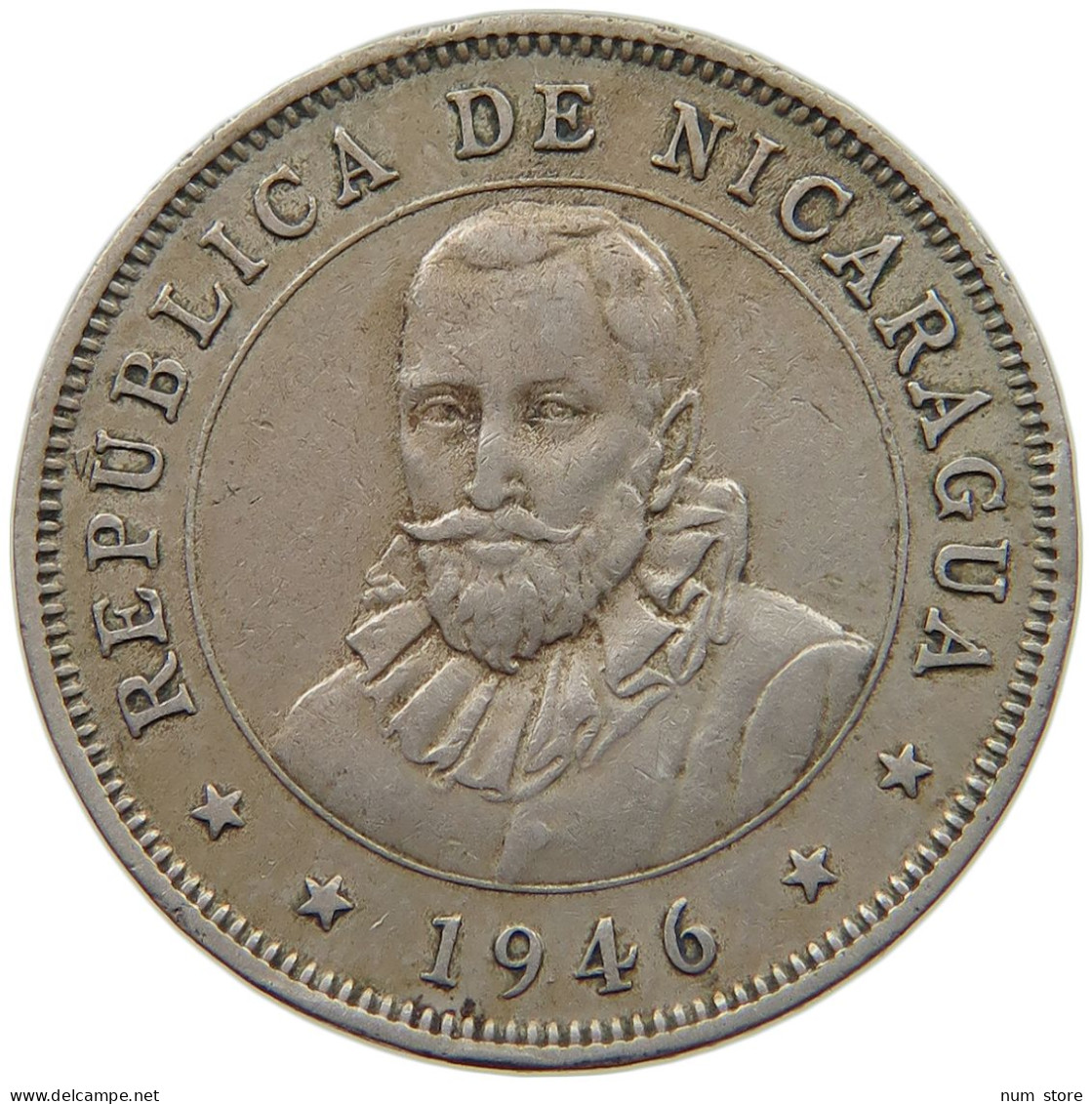 NICARAGUA 50 CENTAVOS 1946  #s039 0363 - Nicaragua