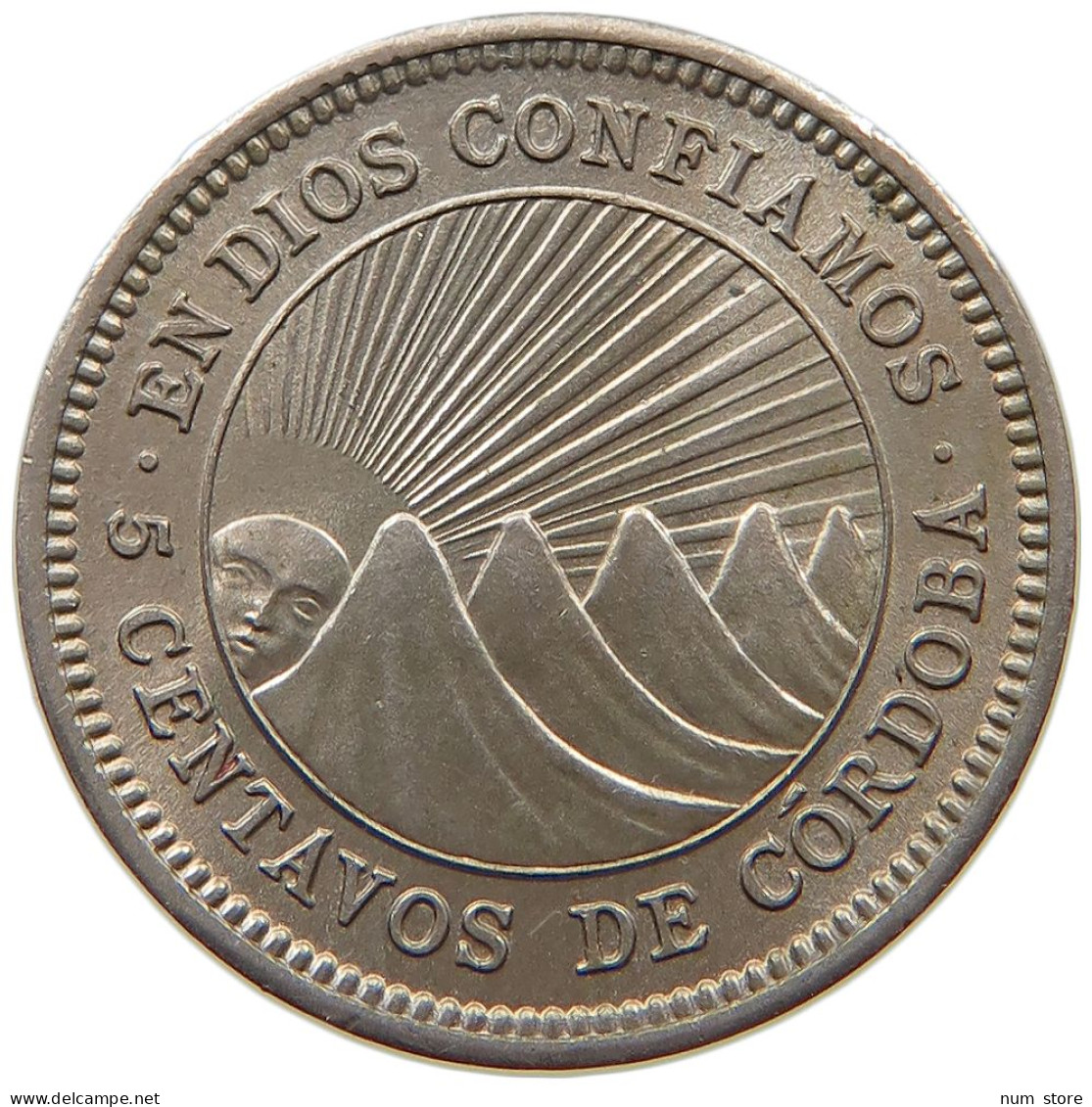 NICARAGUA 5 CENTAVOS 1964  #t135 0157 - Nicaragua