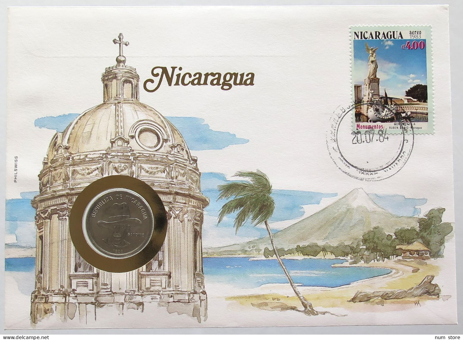 NICARAGUA STATIONERY 50 CENTAVOS 1983  #bs18 0091 - Nicaragua