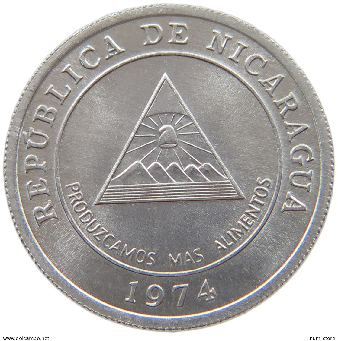 NICARAGUA 5 CENTAVOS 1974  #s069 0557 - Nicaragua