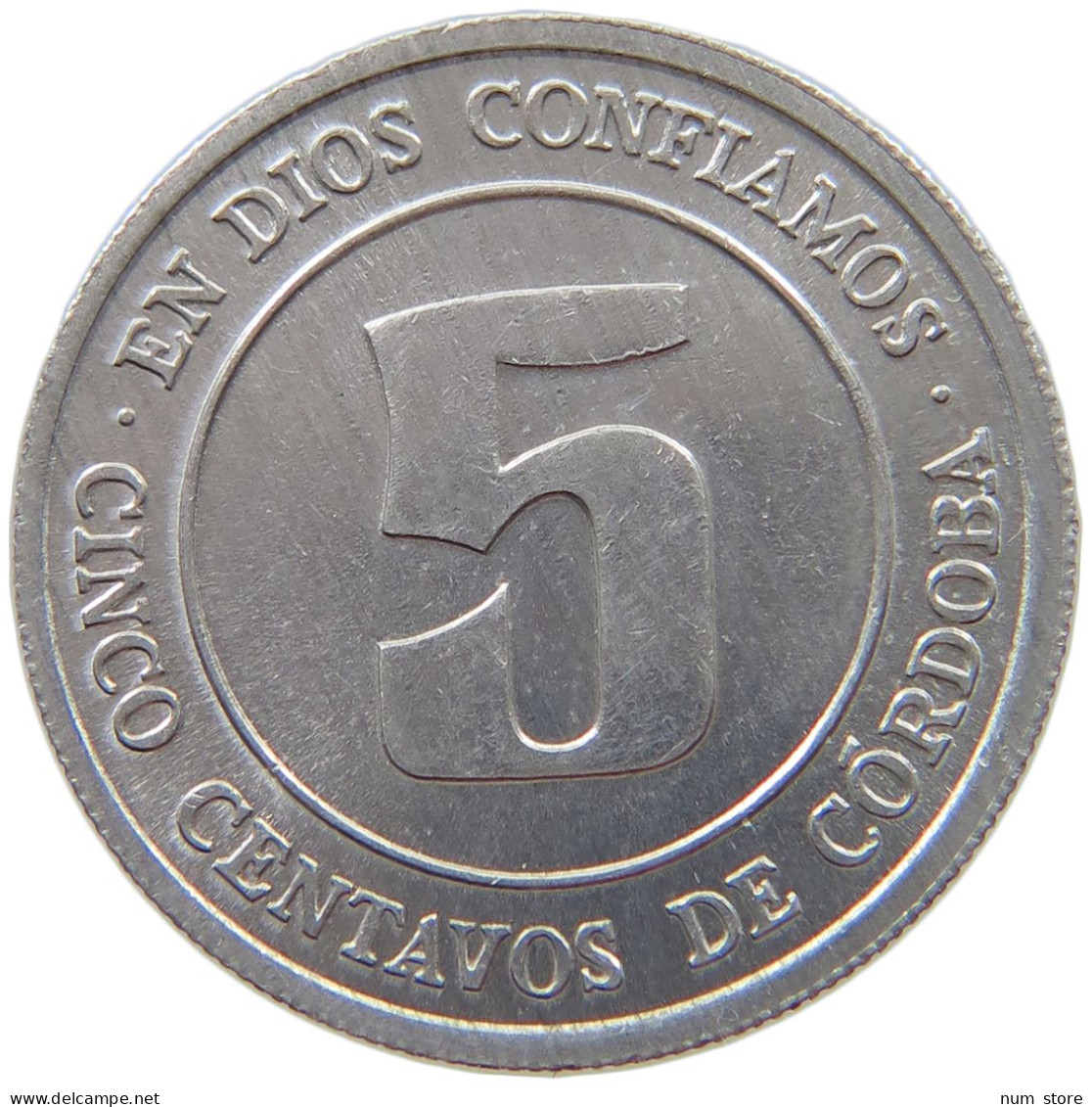 NICARAGUA 5 CENTAVOS 1974  #s069 0559 - Nicaragua