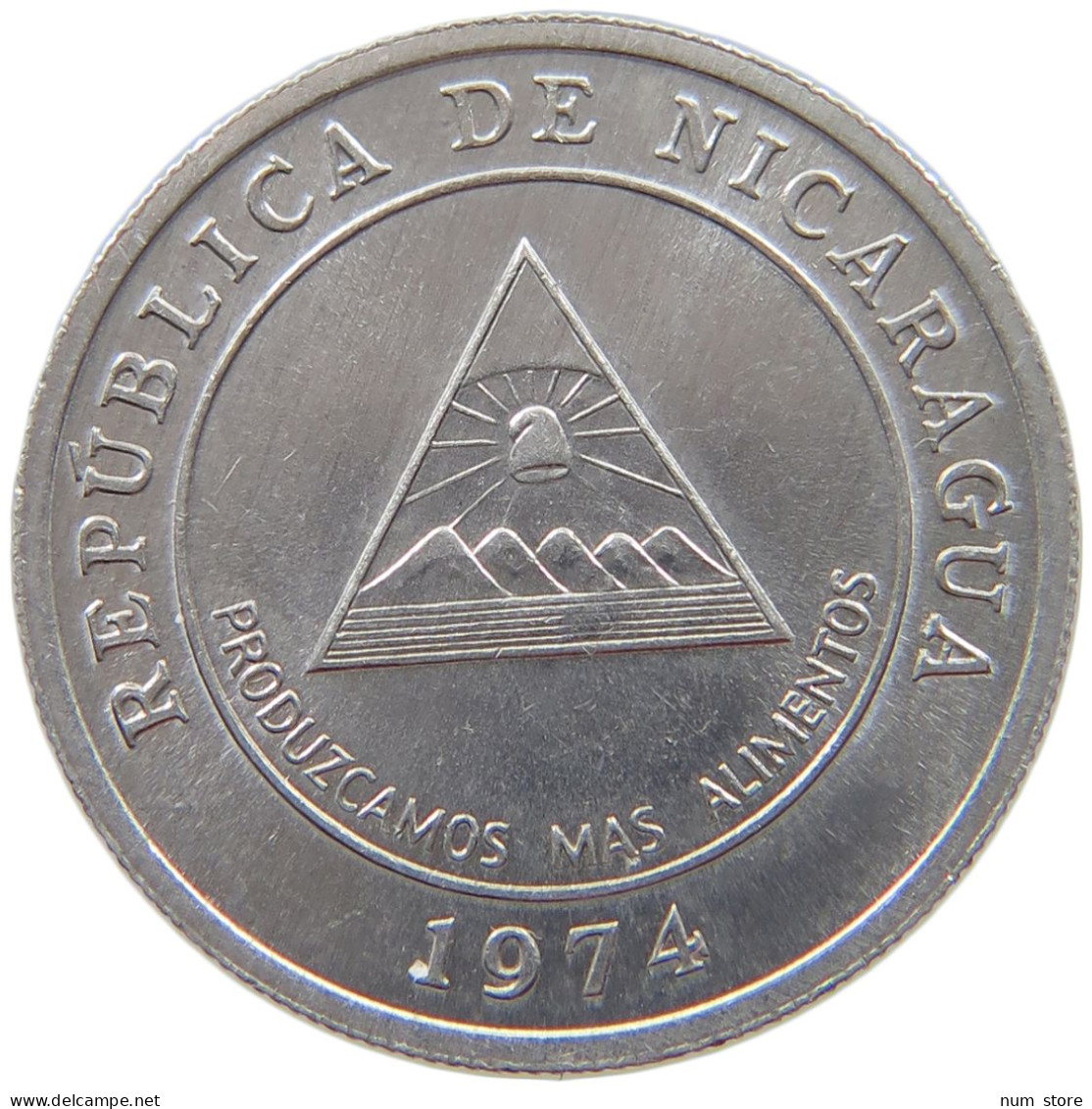 NICARAGUA 5 CENTAVOS 1974  #s069 0559 - Nicaragua