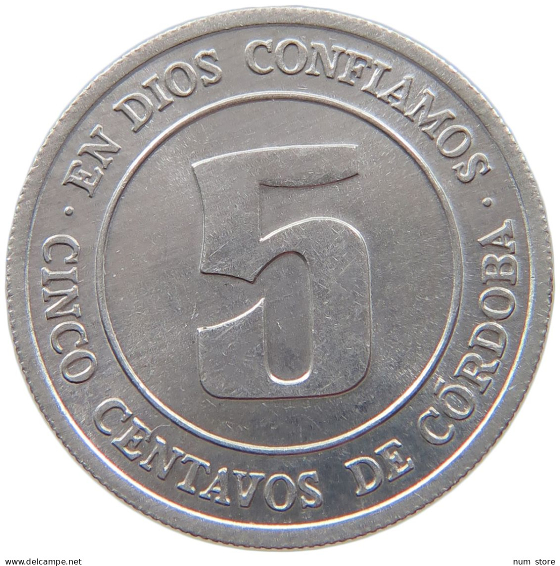 NICARAGUA 5 CENTAVOS 1974  #s069 0317 - Nicaragua