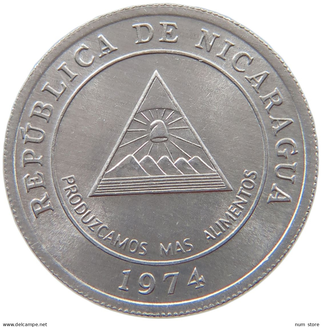 NICARAGUA 5 CENTAVOS 1974  #s069 0317 - Nicaragua