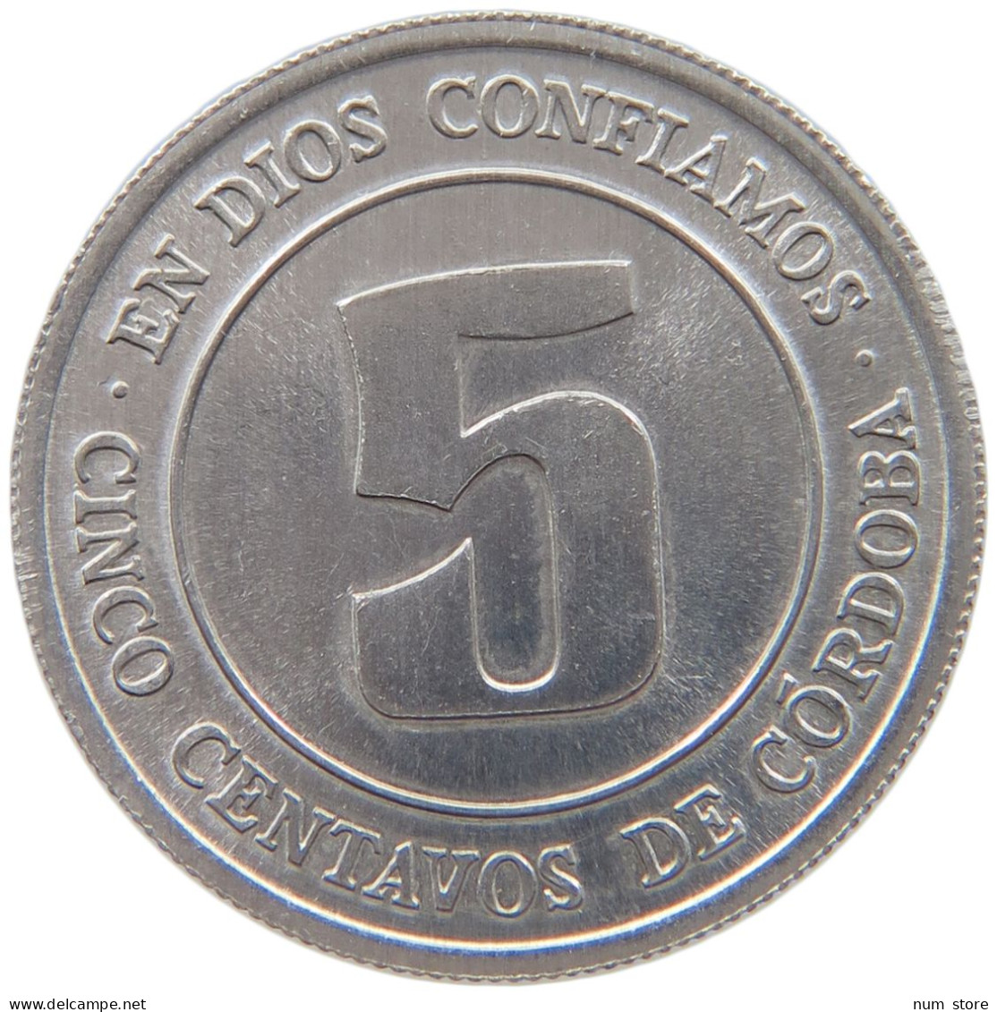 NICARAGUA 5 CENTAVOS 1974  #c015 0457 - Nicaragua