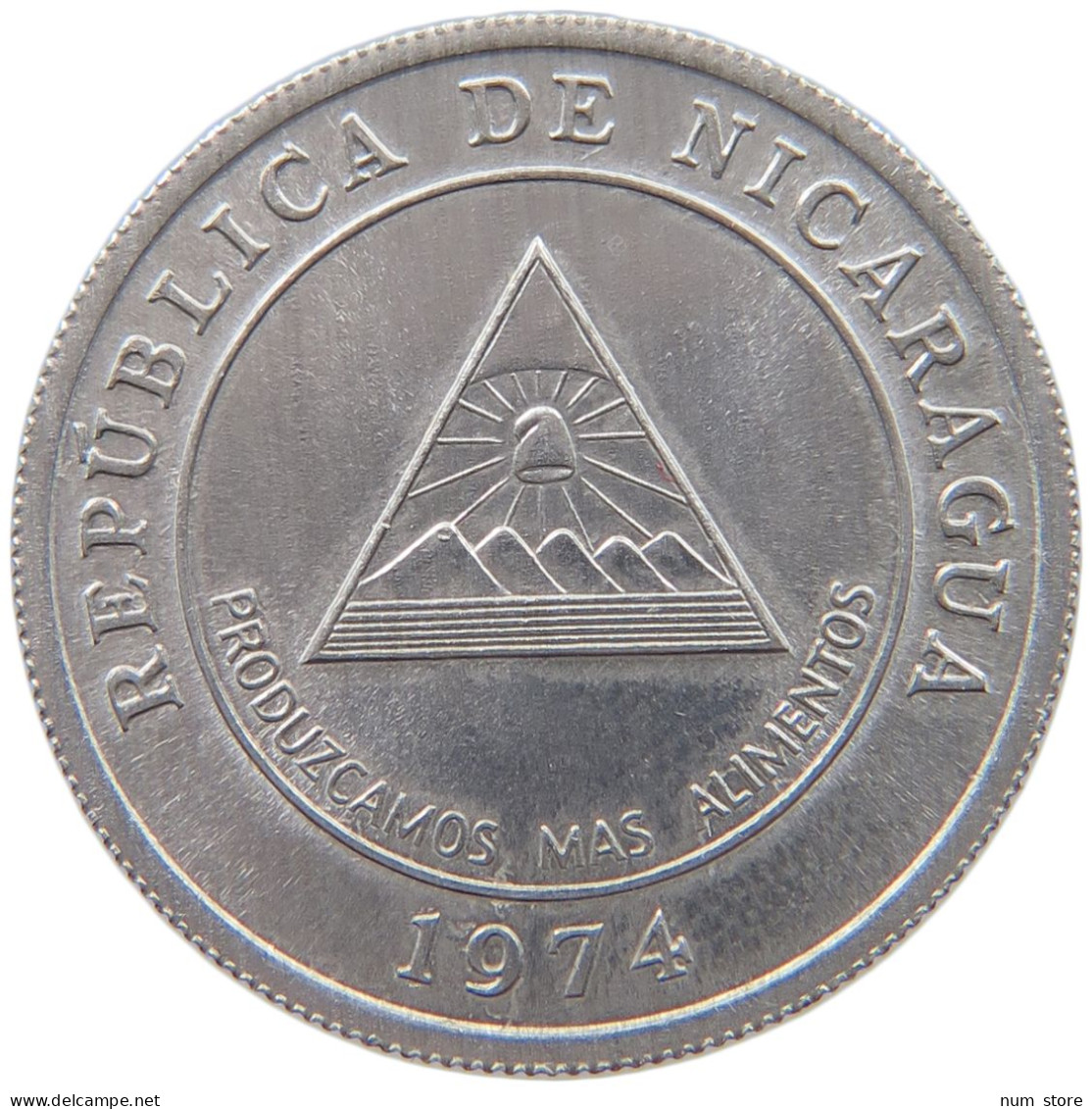 NICARAGUA 5 CENTAVOS 1974  #c015 0457 - Nicaragua