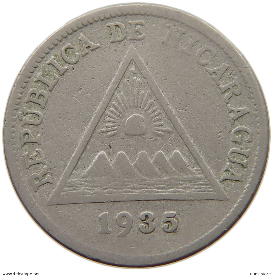 NICARAGUA 5 CENTAVOS 1935  #s040 0297 - Nicaragua