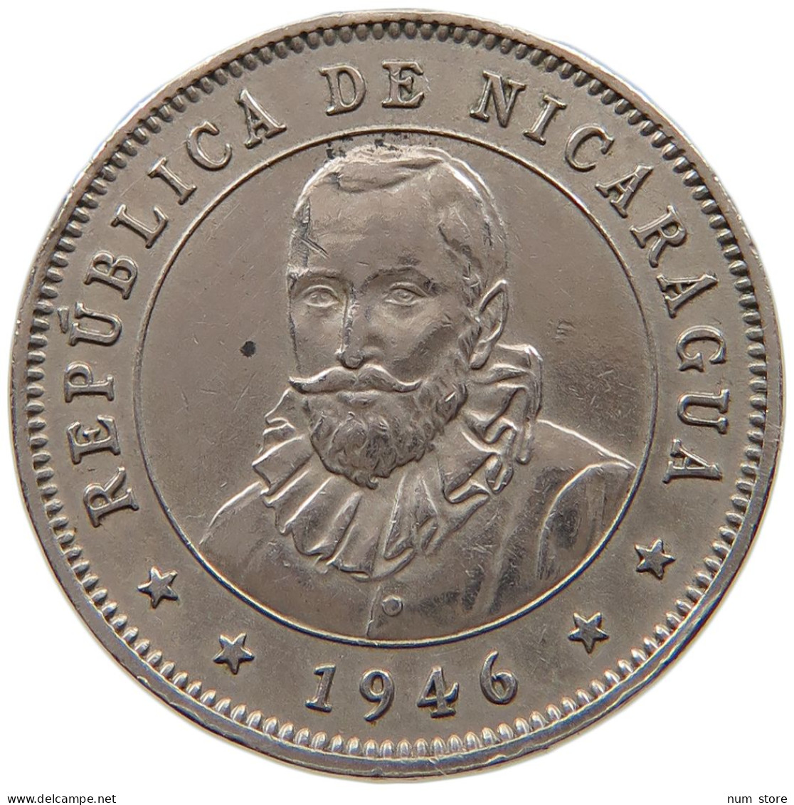 NICARAGUA 25 CENTAVOS 1946  #s034 0339 - Nicaragua