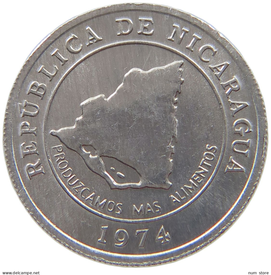 NICARAGUA 10 CENTAVOS 1974  #s069 0659 - Nicaragua