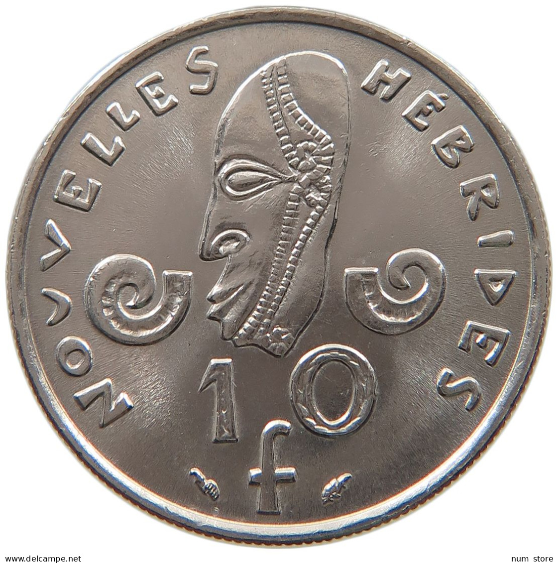 NEW HEBRIDES 10 FRANCS 1975  #a050 0031 - Neue Hebriden