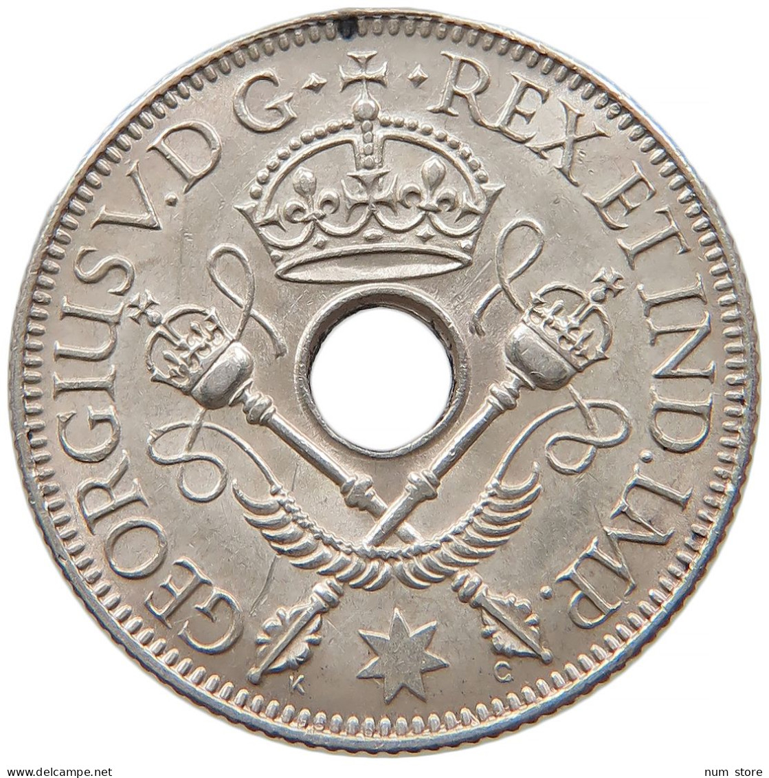 NEW GUINEA SHILLING 1935 George V. (1910-1936) #t011 0179 - Papoea-Nieuw-Guinea