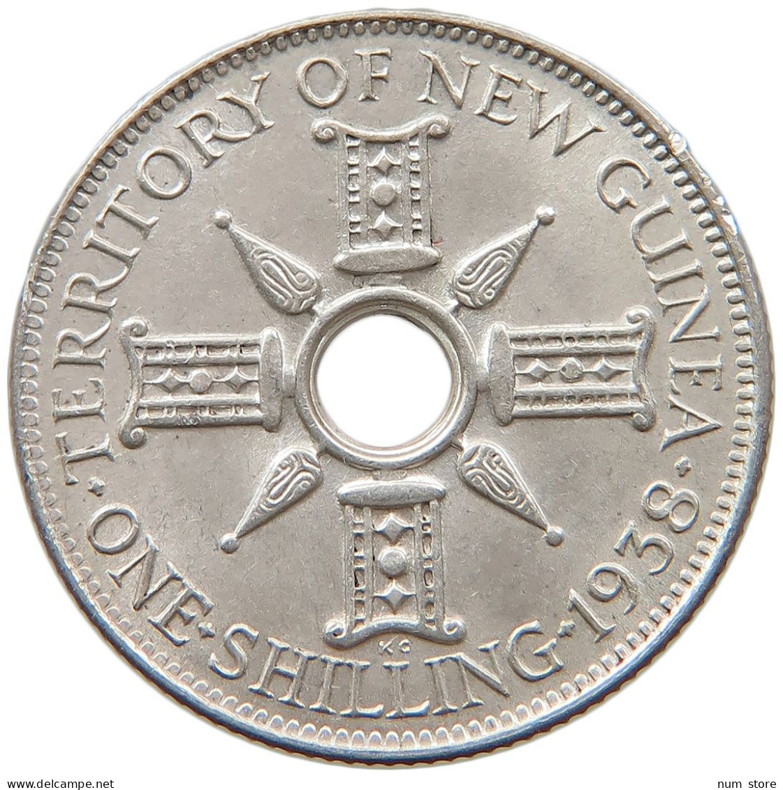 NEW GUINEA SHILLING 1938 George VI. (1936-1952) #t013 0123 - Papúa Nueva Guinea