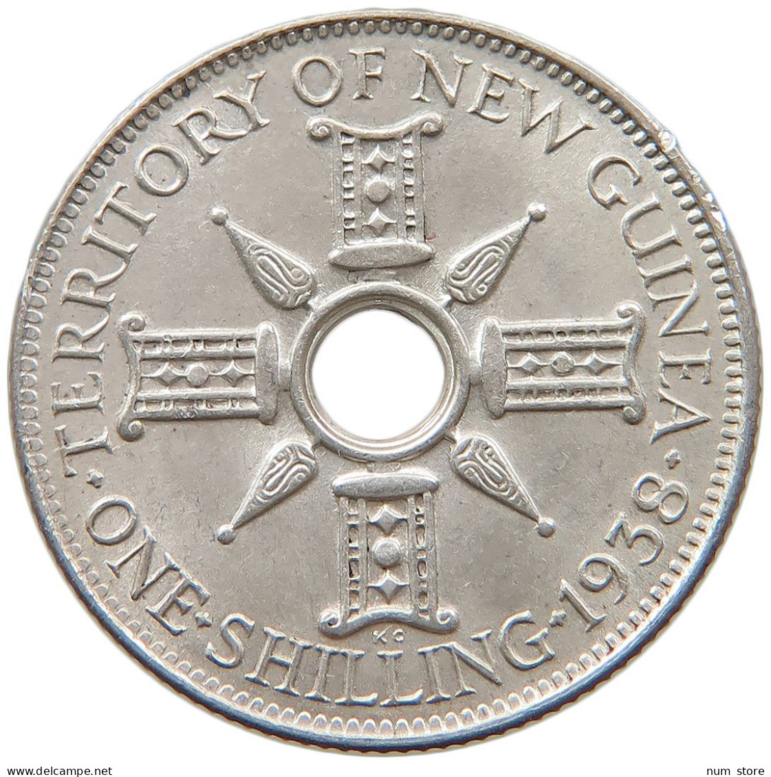 NEW GUINEA SHILLING 1938 George VI. (1936-1952) #t013 0123 - Papouasie-Nouvelle-Guinée