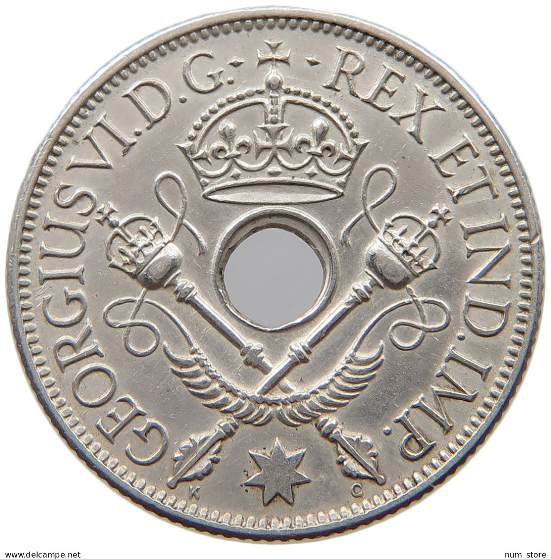 NEW GUINEA SHILLING 1938 George VI. (1936-1952) #a090 0841 - Papouasie-Nouvelle-Guinée
