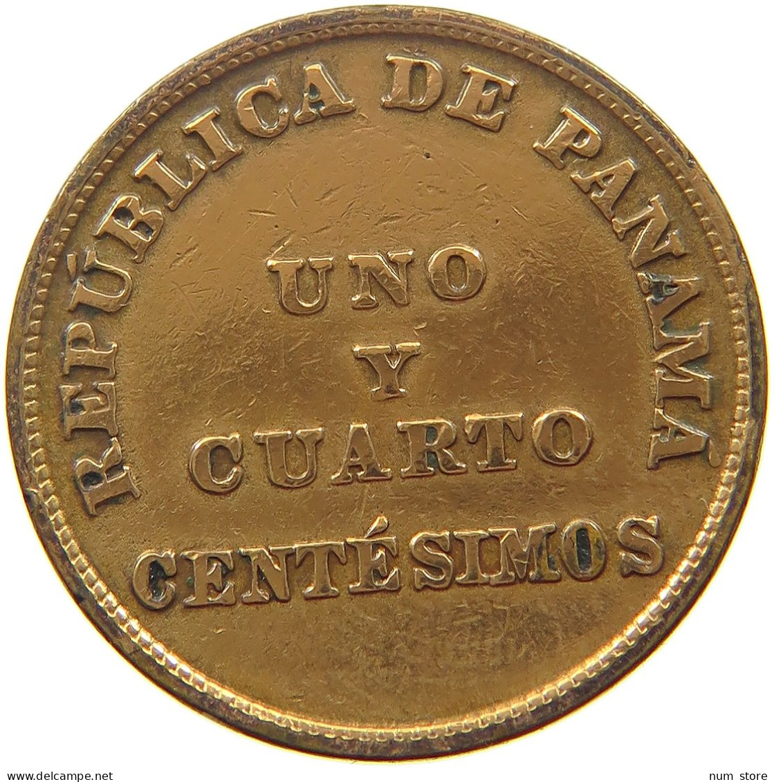 PANAMA 1 1/4 CENTESIMOS 1940  #s052 0037 - Panamá